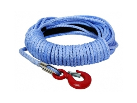 Трос синтетический 24м х 8.6мм с коушем и крюком