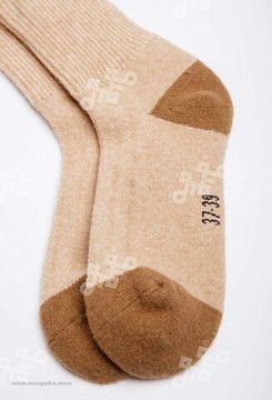 Носки из  монгольской шерсти Рыжие