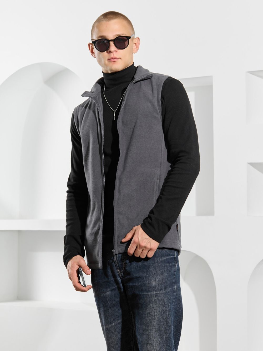 Жилет мужской Алтай-3 Виотекс ГРАФИТОВЫЙ