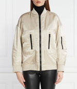 Сатиновая куртка бомбер Pinko - бежевый(103014 A1NP)