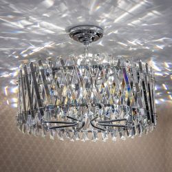 Citilux Ингвар CL334281 Люстра подвесная хрустальная Хром