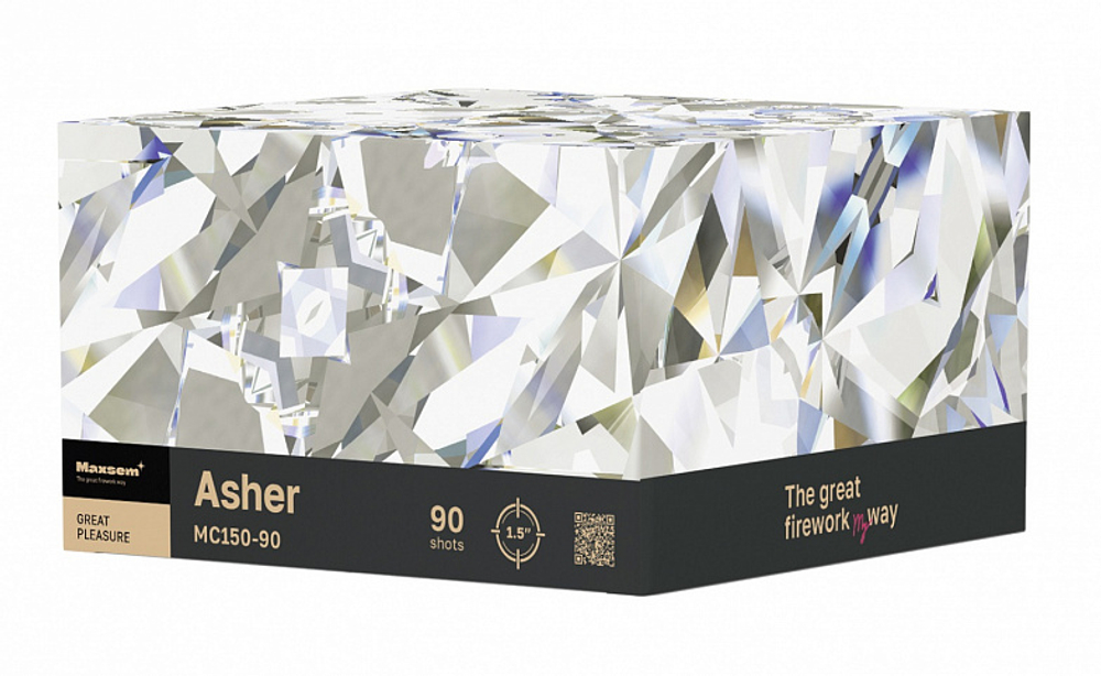 Батарея салютов "Asher" M C150-90 90 залпов * 1.5"