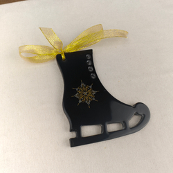 Сувенир Конек "Снегурочка" с росписью Палех в коробке