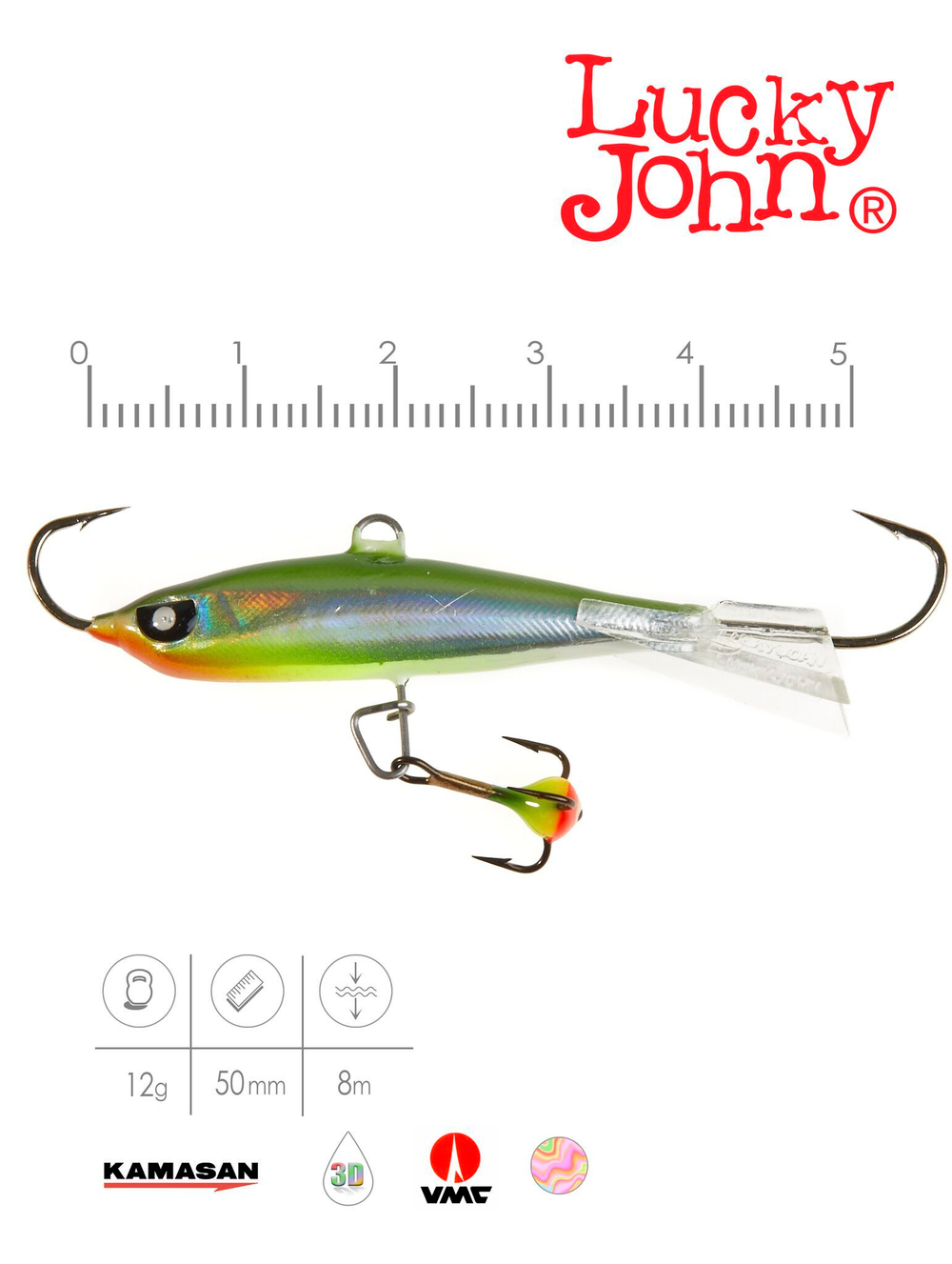 Балансир LUCKY JOHN Nordic №4 (+тройник), цвет 40H, арт. 51401-40H