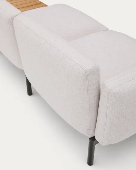 Sorells Уличный модульный 3-местный диван бежевый со столиком