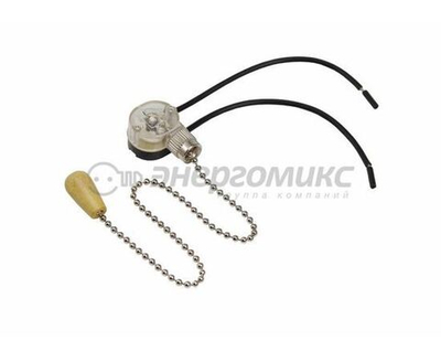 Выключатель для настенного светильника с цепочкой 270мм Silver REXANT, 32-0101