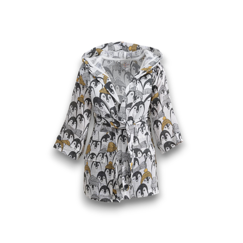 Детский халат Penguin из органического муслина