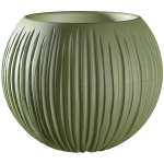 Кашпо для цветов пластиковое 1,7л d-13,5см «Сфера» Оливковый