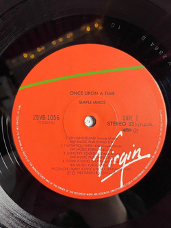 Винтажная виниловая пластинка LP Simple Minds Once Upon A Time (Japan 1985) (No Obi)