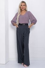 Брюки Марлен НЬЮ (серо-голубые) Б12251-2 LT Collection