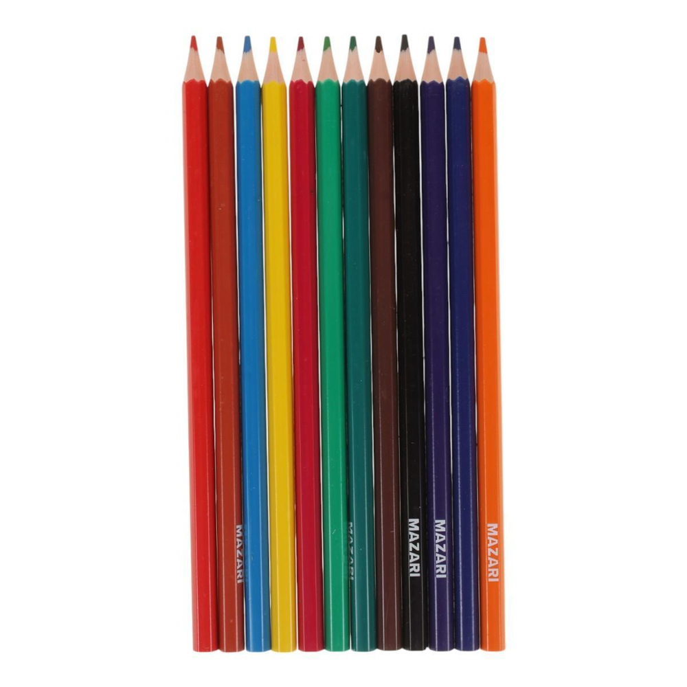 Карандаши 12цв. "Аниме" d грифеля=2,65мм. пласт. шестигран. коробка (Mazari)