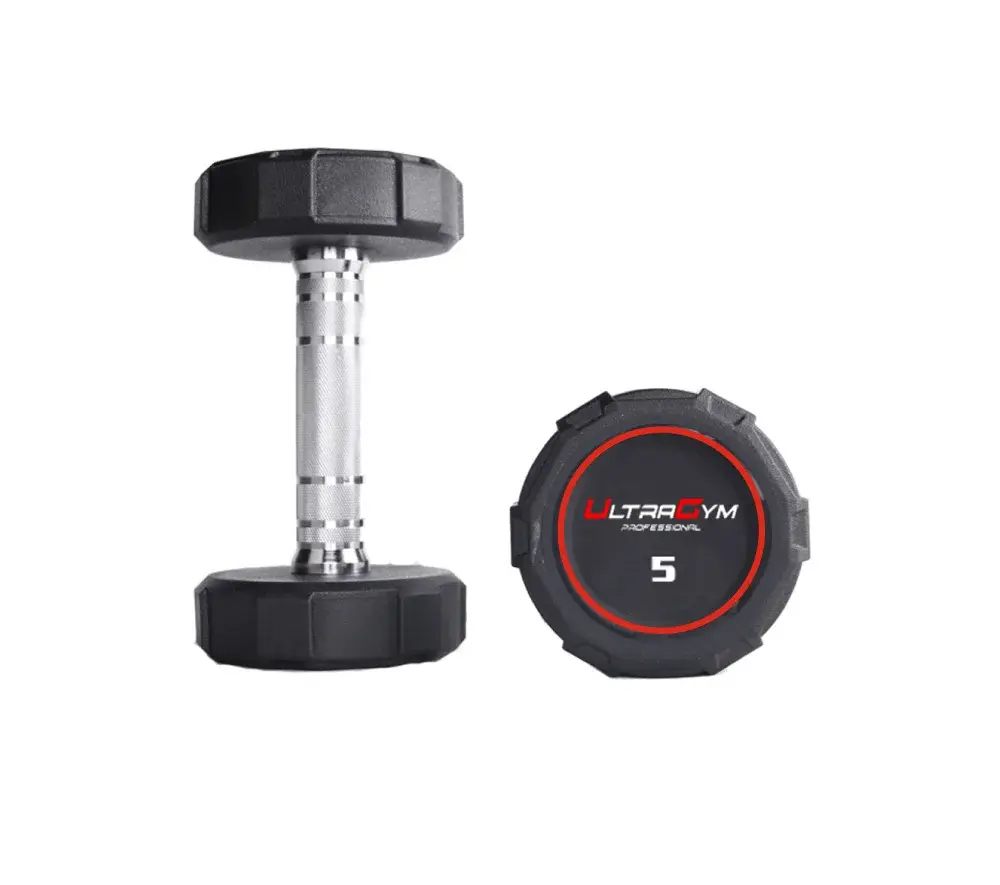 UG1032D. Круглые полиуретановые гантели. Ряд от 27,5 до 40 кг