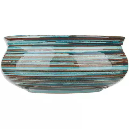 Тарелка глубокая «Скифская» керамика 300мл D=11,H=5см голуб