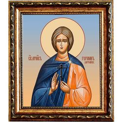 Герман Диррахийский мученик. Икона на холсте.