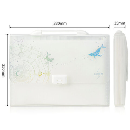 Папка-портфель 13 отд. на кнопке А4