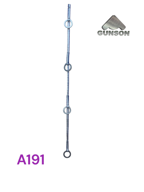 Крюколесенка  870 мм / 4 кольца 45х33х4-5мм / Dyneema 11mm /Red, /Blue / 4-7kN / 50-60g