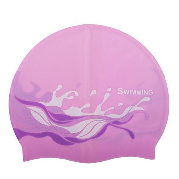 Шапочка для плавания Saeko CSP4 Wave розовая