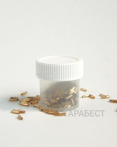 Банка 10 мл пластик прозрачная с белой крышкой (титан)