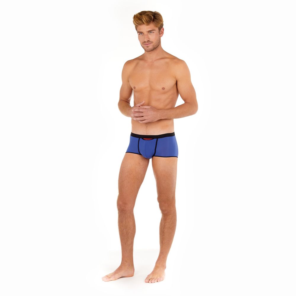 Мужские трусы хипсы синие HOM PLUME UP Trunk HO1 up 402373_4000BI