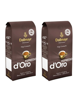 Кофе в зернах Dallmayr Espresso d'Oro, 1 кг (Даллмайер) х 2 шт