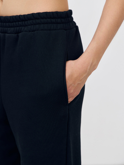 Брюки женские с начесом (черный)