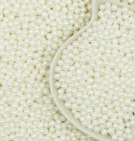 Посыпка "Жемчуг белый" d 4 мм, 30 г