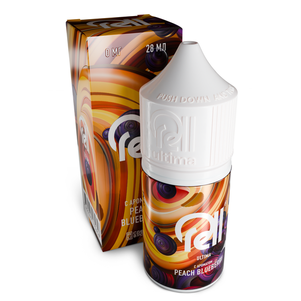 Купить Rell Ultima 28 мл - Peach Blueberry (0 мг)