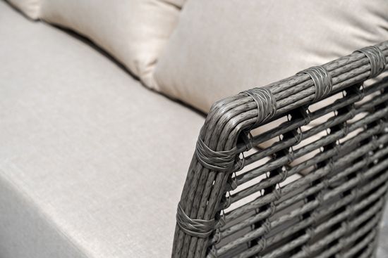 "Валенсия" лаунж-зона из искусственного ротанга, цвет серый
