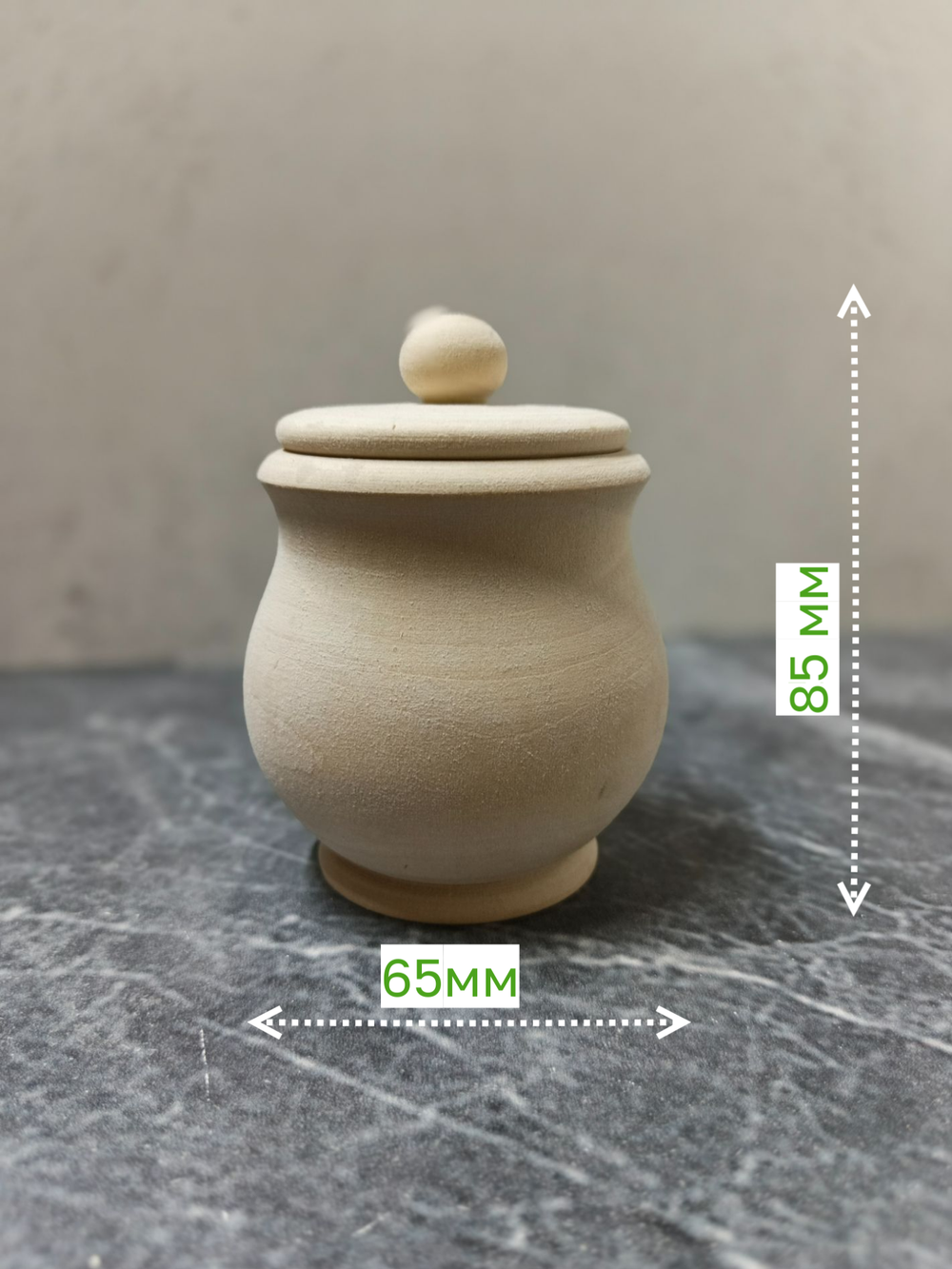 Солонка №3, заготовка 85*65 мм