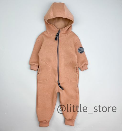 Комбинезон Bossa Nova из футера с начесом, Карамель