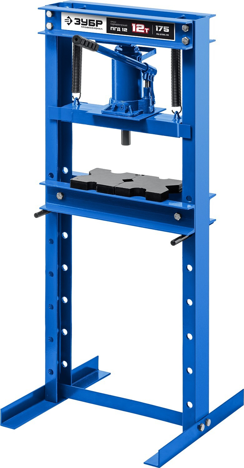 ЗУБР ПГД-12 12т пресс гидравлический с домкратом и возвратными пружинами, Профессионал