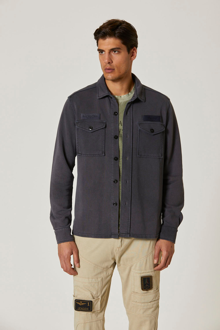 Куртка-рубашка из хлопка