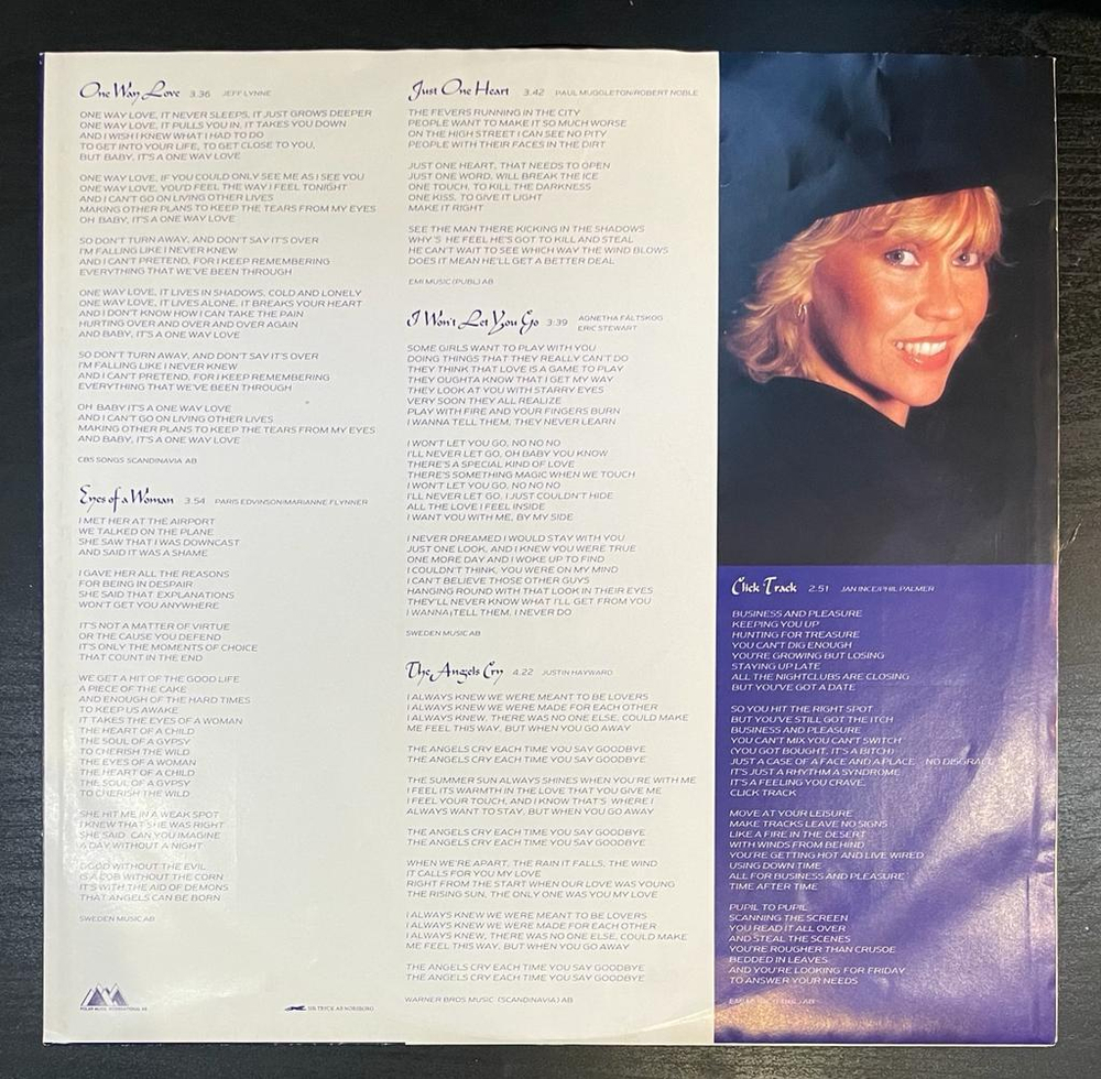 Agnetha Faltskog- Eyes Of A Woman (Швеция 1985г.)