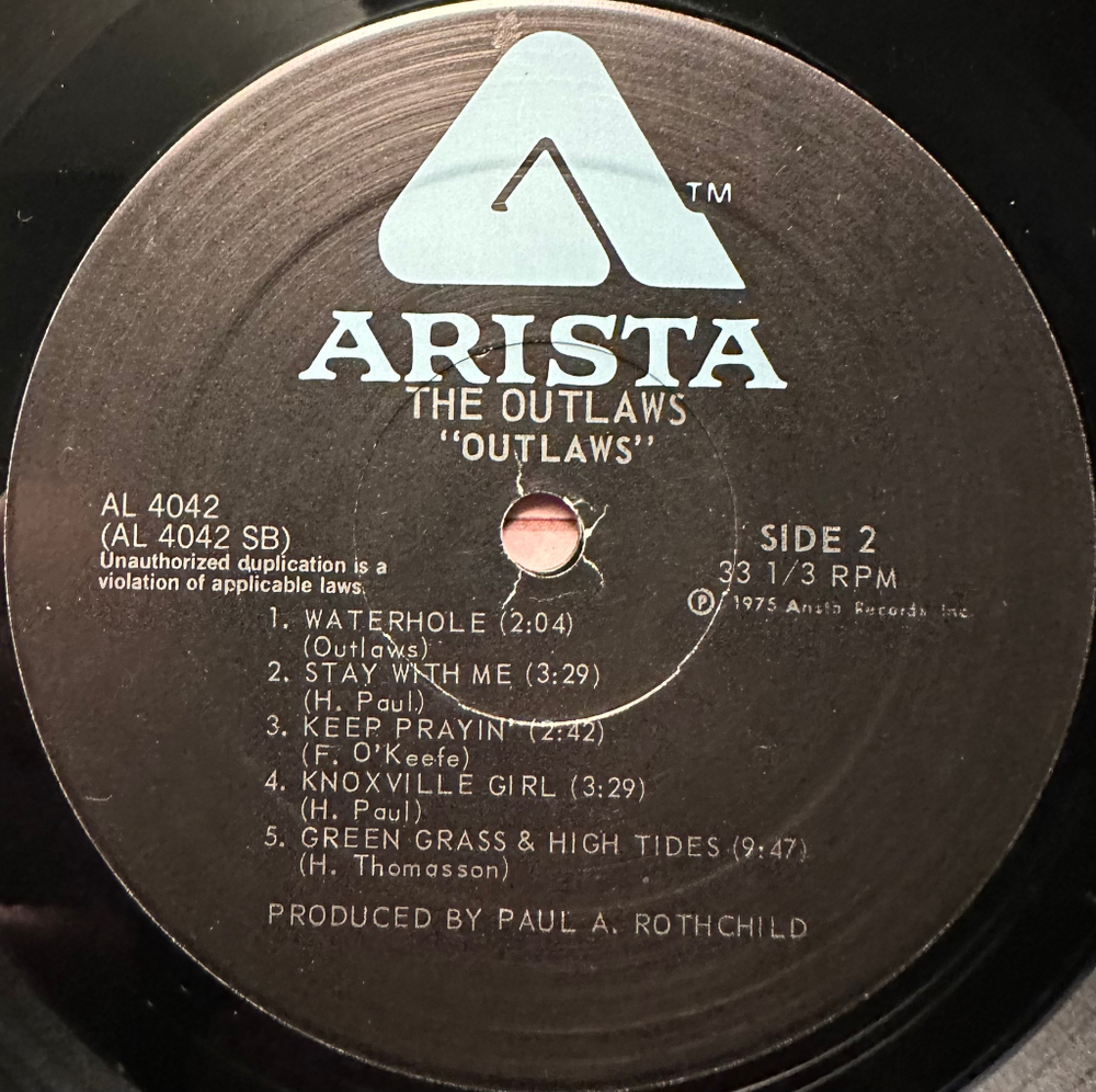 The Outlaws - Outlaws (США 1975г.)