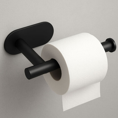 Держатель для туалетной бумаги 16,5*4,5*8см металл, цвет черный