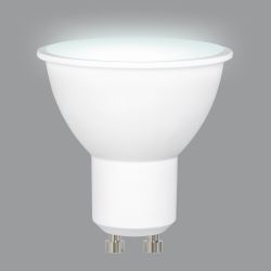 LED-JCDR-10W-NW-GU10-NR Лампа светодиодная. Форма JCDR. матовая. Серия Norma. Белый свет 4000K. Картон. ТМ Volpe