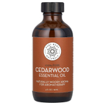 Pure Body Naturals, 100% чистое эфирное масло, кедр, 118 мл (4 жидк. унц.)