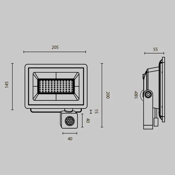 Прожектор Поток / Flood 6500К 50Вт IP 65 Outdoor fl001-l50b6ksr