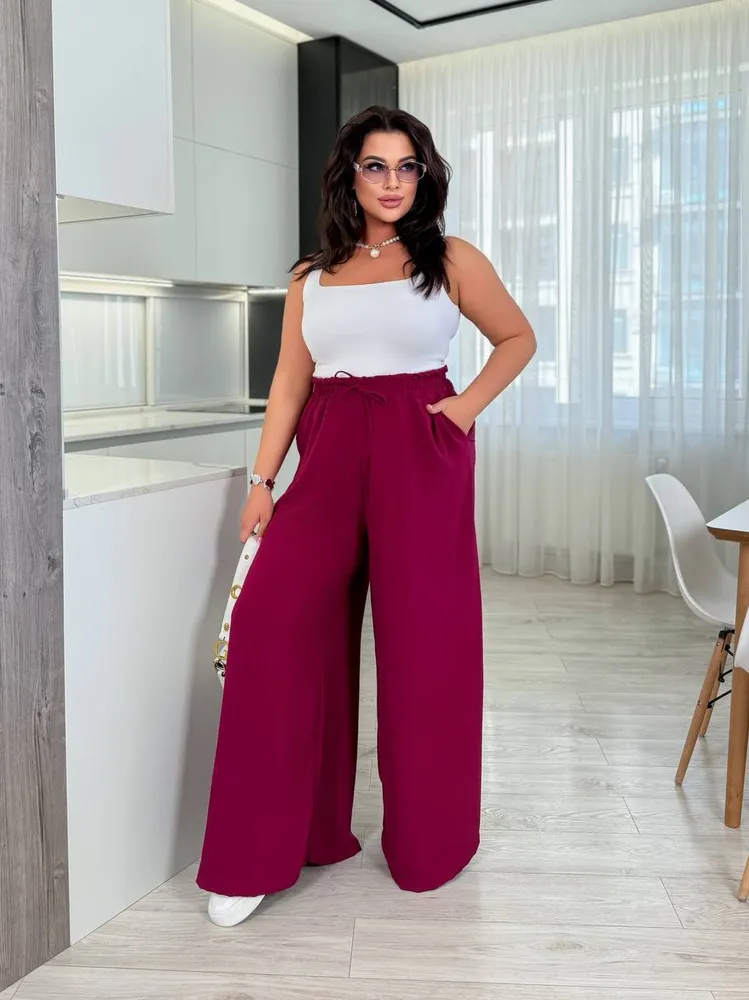 Брюки палаццо УК-136 Фабрика Моды