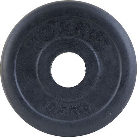 Диск обрезин. "TORRES 0,5 кг" арт.PL506105, d.31мм, металл в резиновой оболочке, черный