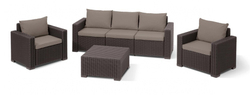 Комплект мебели Калифорния сет (California 3 seater set) коричневый