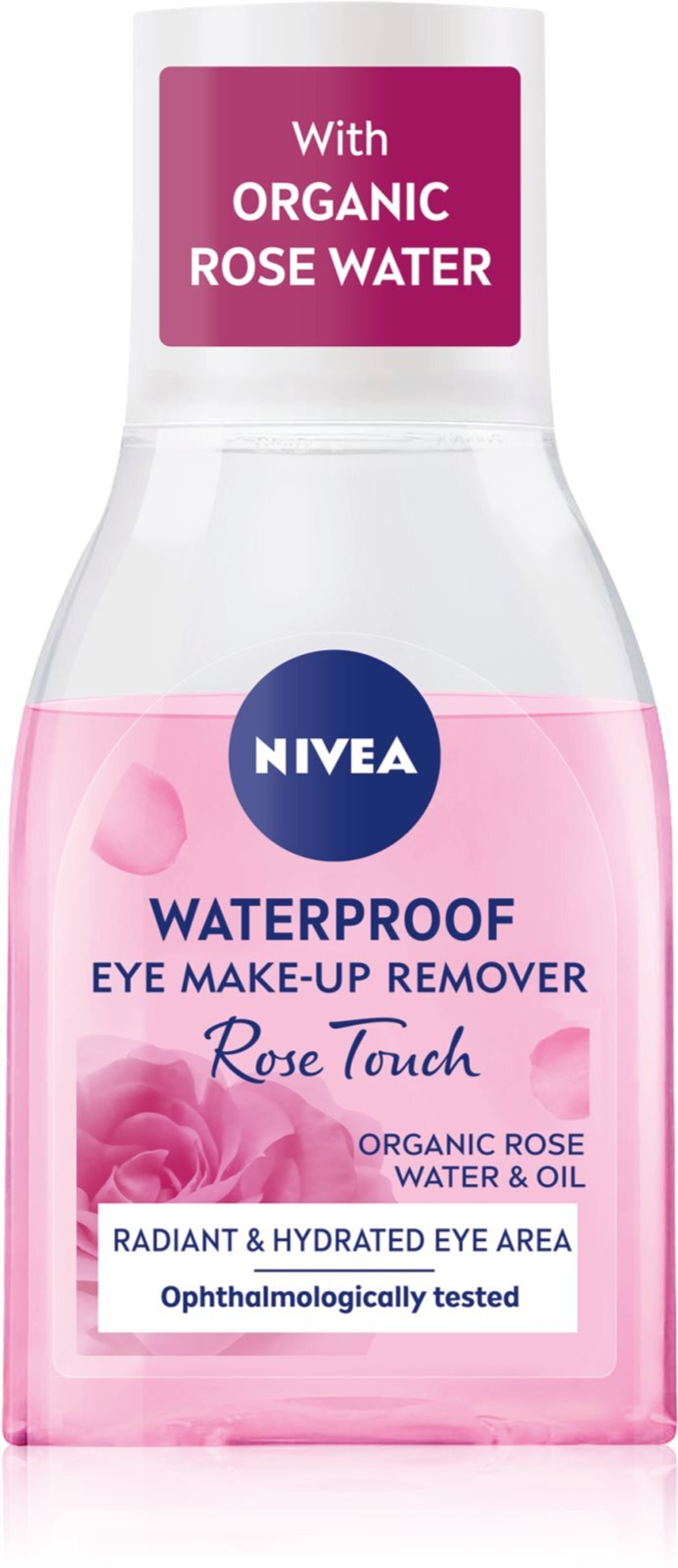 Nivea Rose Touch - двухфазное средство для снятия макияжа с глаз /   100  ml  / GTIN 9005800352367