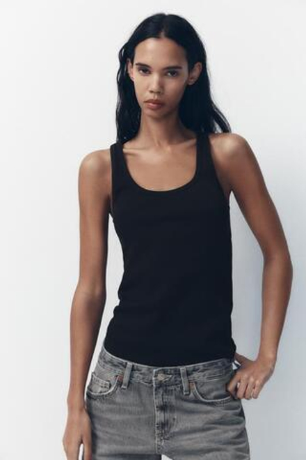ZARA ДЖИНСЫ TRF WIDE LEG СО СРЕДНЕЙ ПОСАДКОЙ, СВЕТЛО-СЕРЫЙ