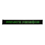 PP "LOGO" SCARF (BLACK/GREEN)