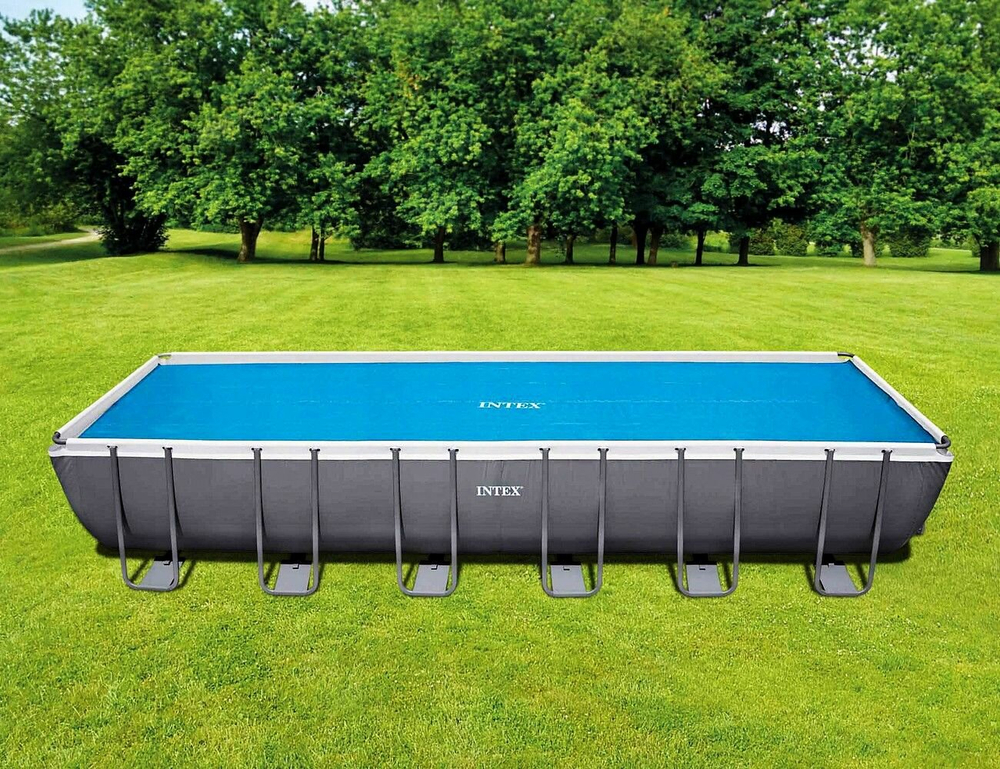 Покрывало солнечное, тент-чехол для бассейна 732х366 см. Intex Solar 28017