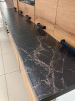 Кухня Крафт 2,0м (ЛДСП) + столешница 2,0м (черный янтарь)