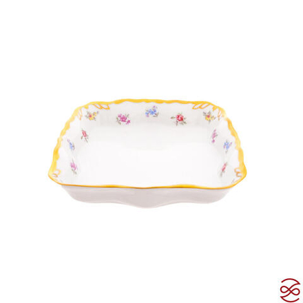 Салатник квадратный Queen's Crown Мелкие цветы 19 см