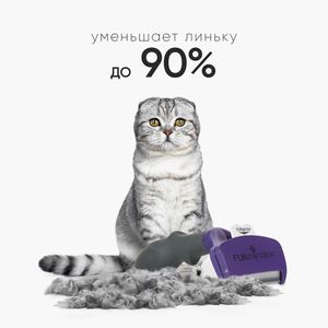 Фурминатор для кошек больших короткошерстных пород, FURminator Cat Undercoat M/L Short Hair 12 YA