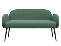 Диван прямой Лига-086 РОГОЖКА Амур 11 зеленый