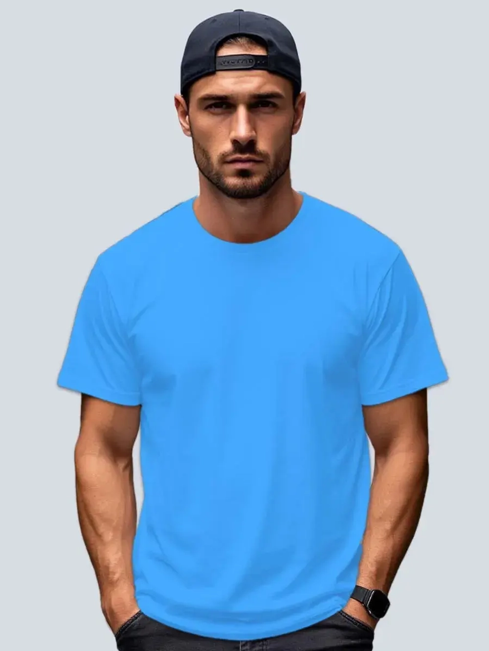 Футболка Взрослая.Премиум однотонная.1 шт